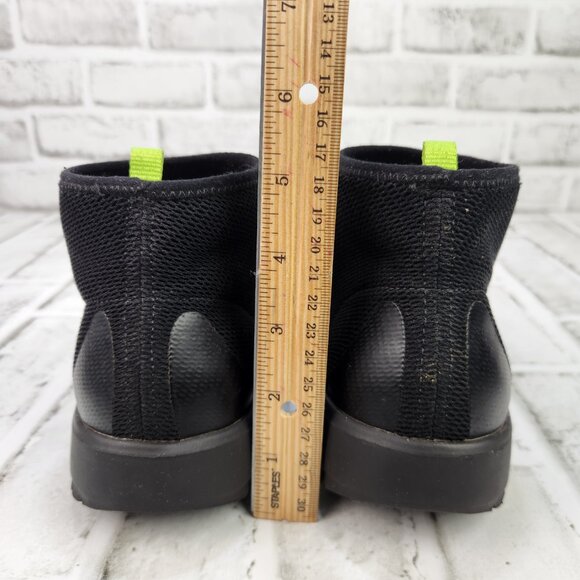 OOfos OOmg High Women's Sz 9 Black Slip On Recovery Comfort Breathable Mesh Shoe - Picture 5 of 10